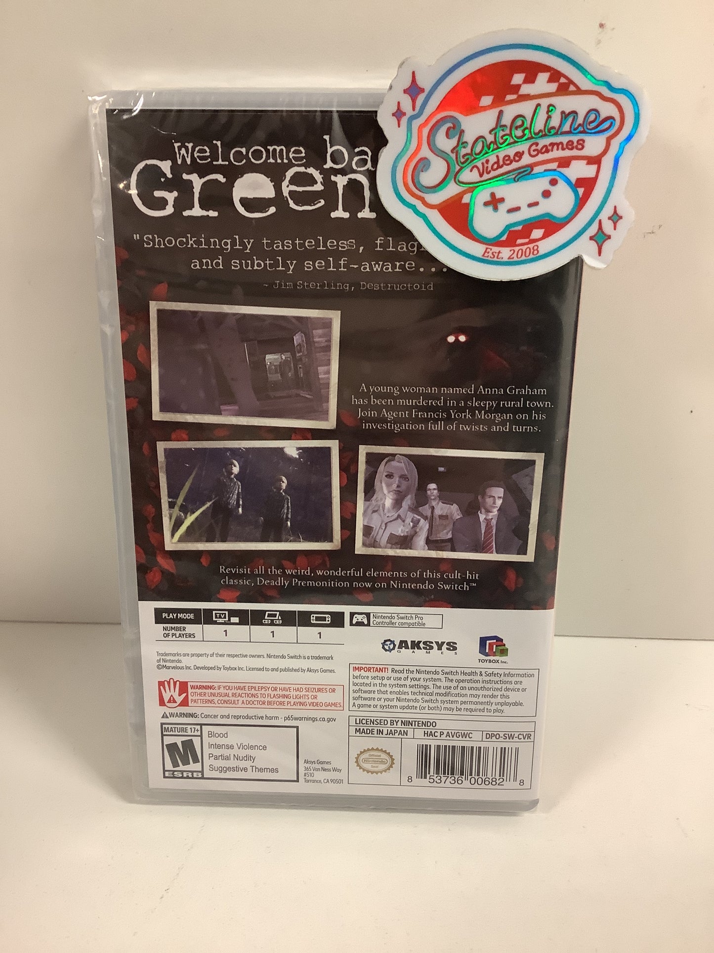 Deadly Premonition Origins - Nintendo Switch