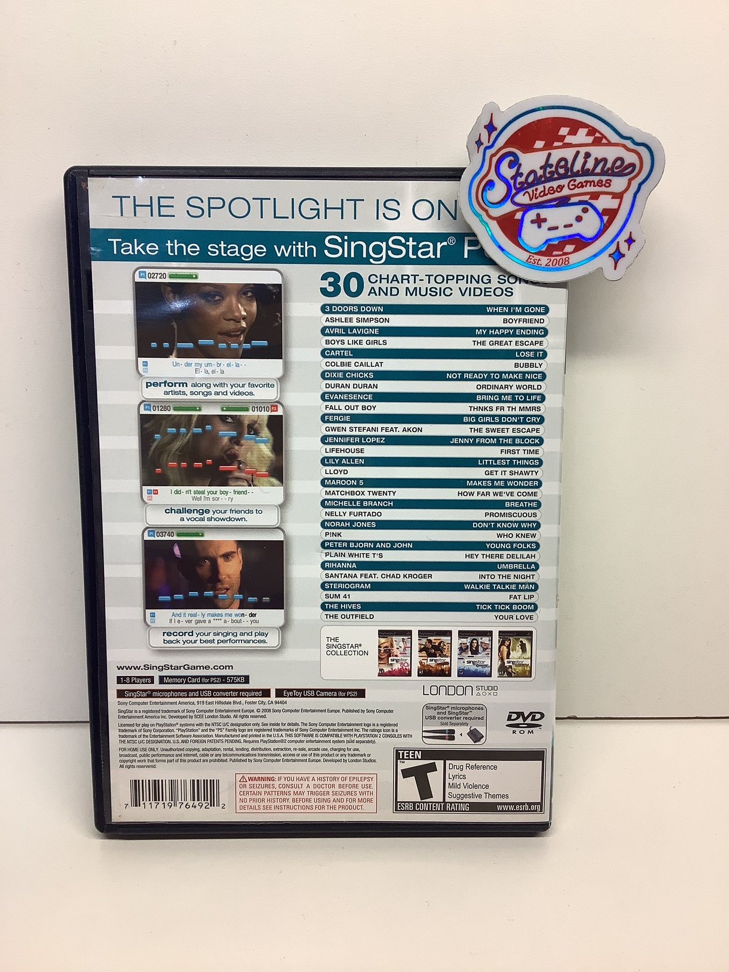 SingStar Pop Vol. 2 - Playstation 2