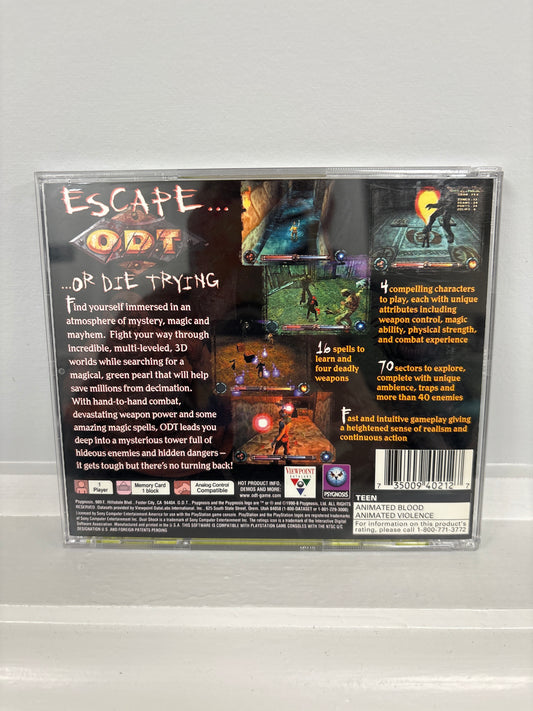 ODT Escape or Die Trying - Playstation
