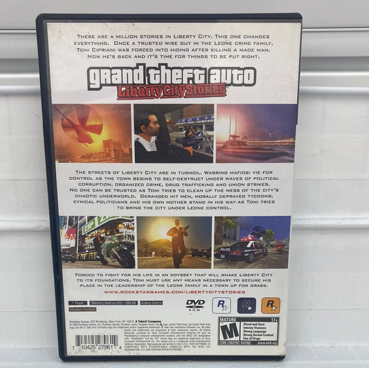 Grand Theft Auto Liberty City Stories - Playstation 2