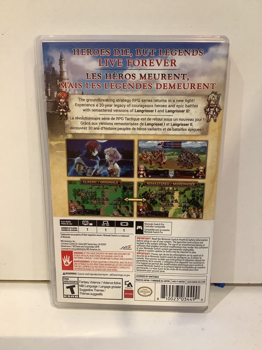 Langrisser I & II - Nintendo Switch