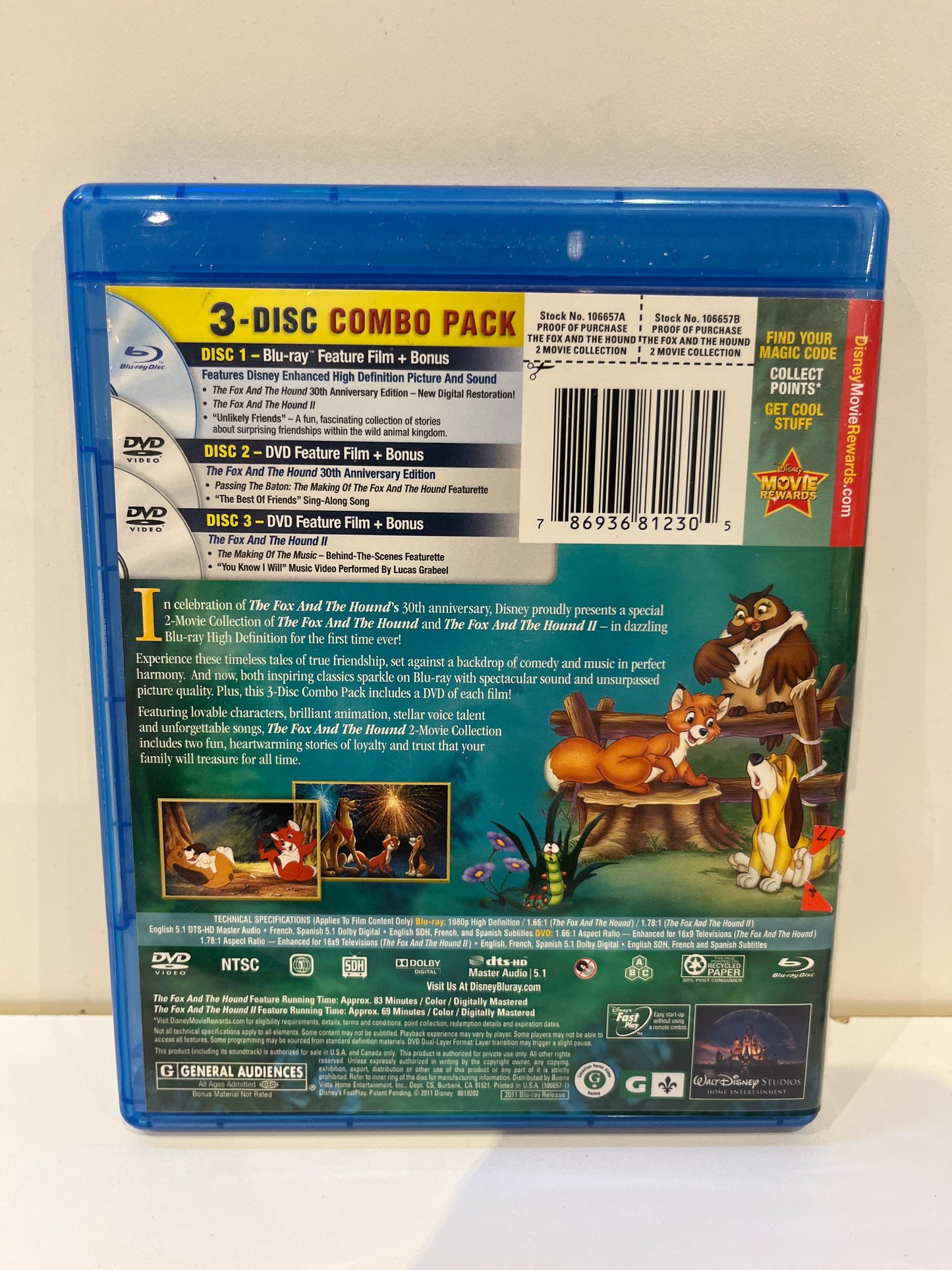 The Fox And The Hound & The Fox And The Hound II - Blu-Ray