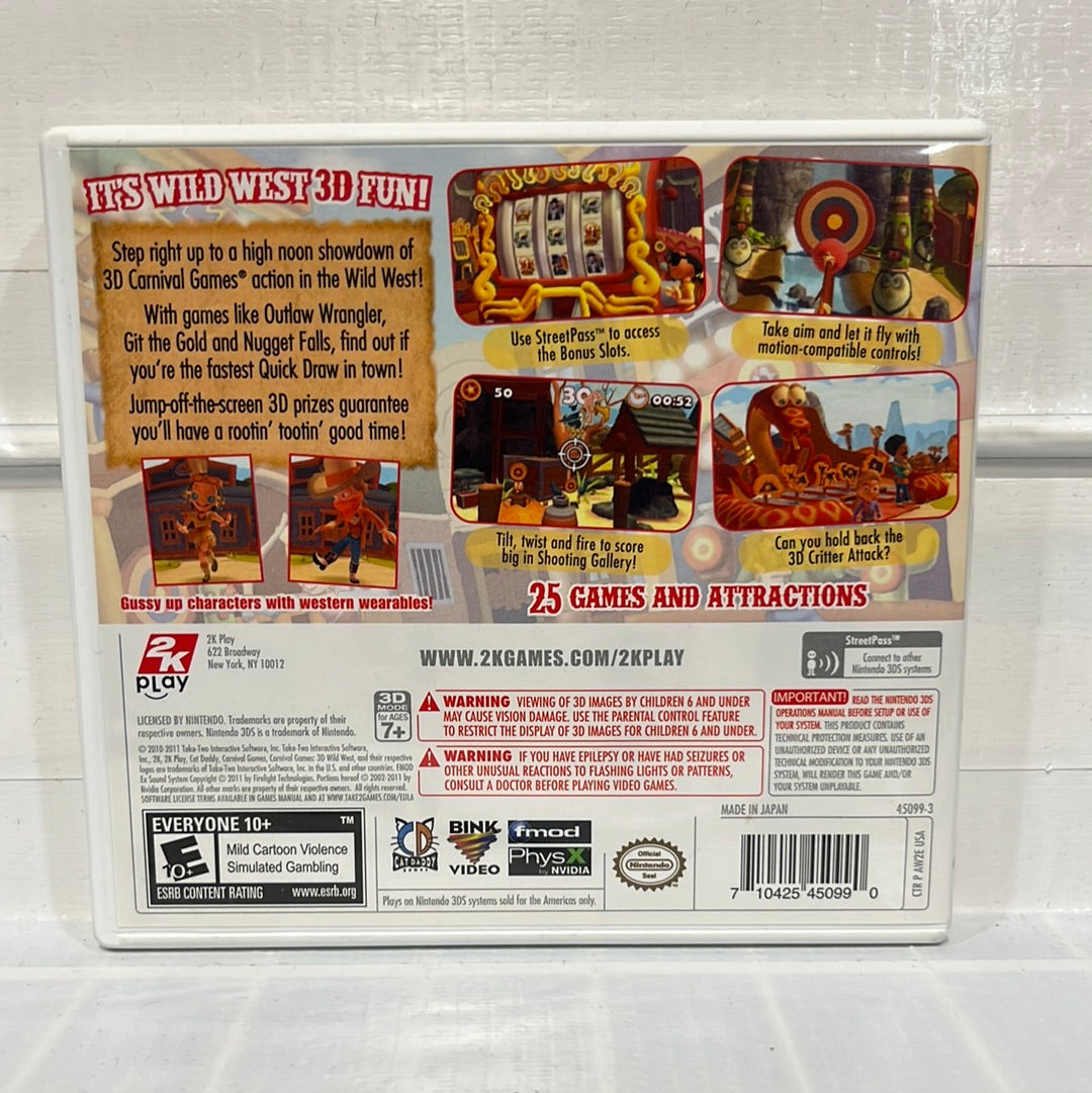 Carnival Games Wild West 3D - Nintendo 3DS
