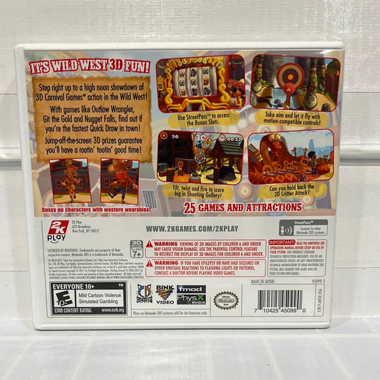Carnival Games Wild West 3D - Nintendo 3DS