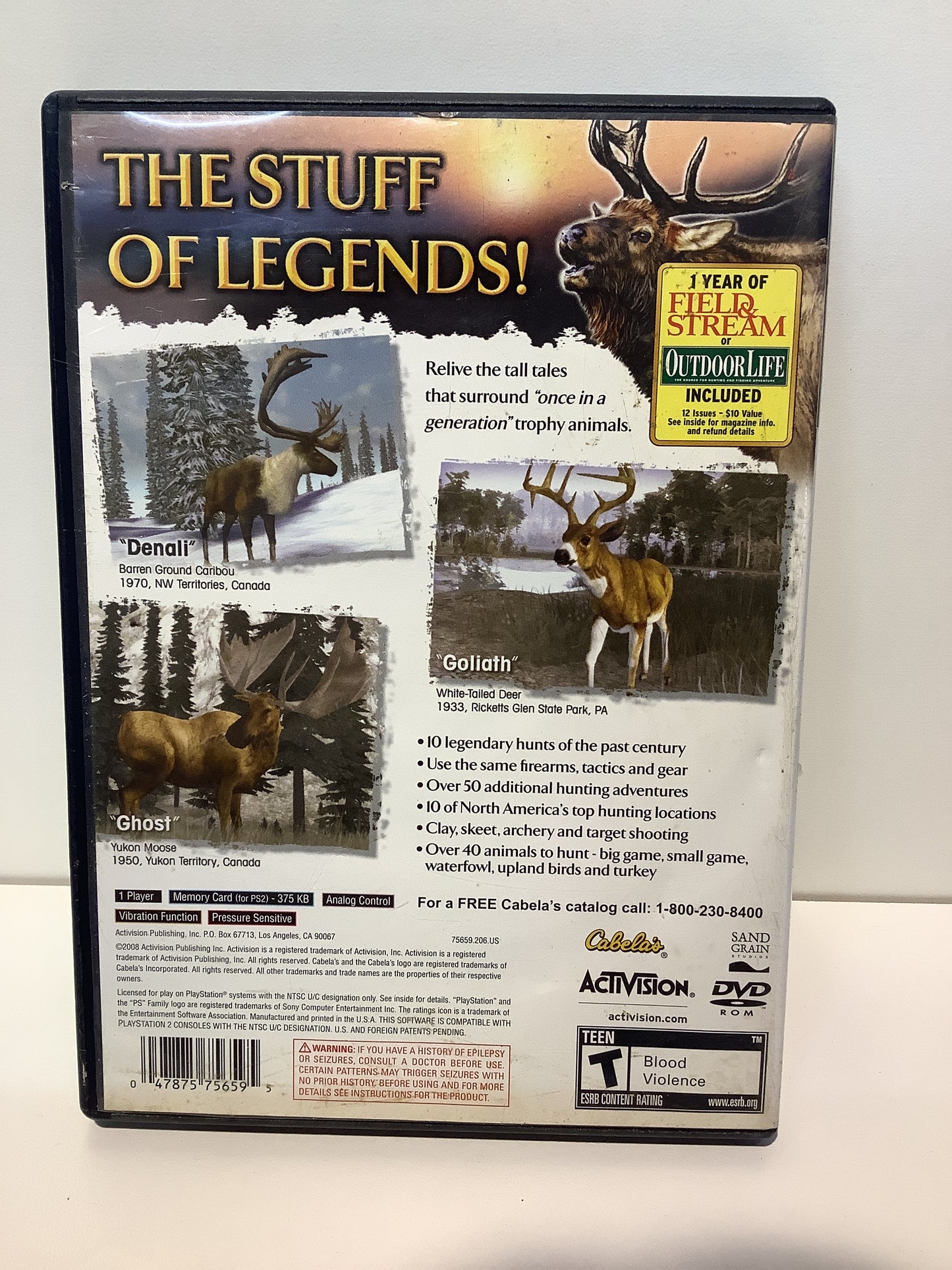 Cabela's Legendary Adventures - Playstation 2