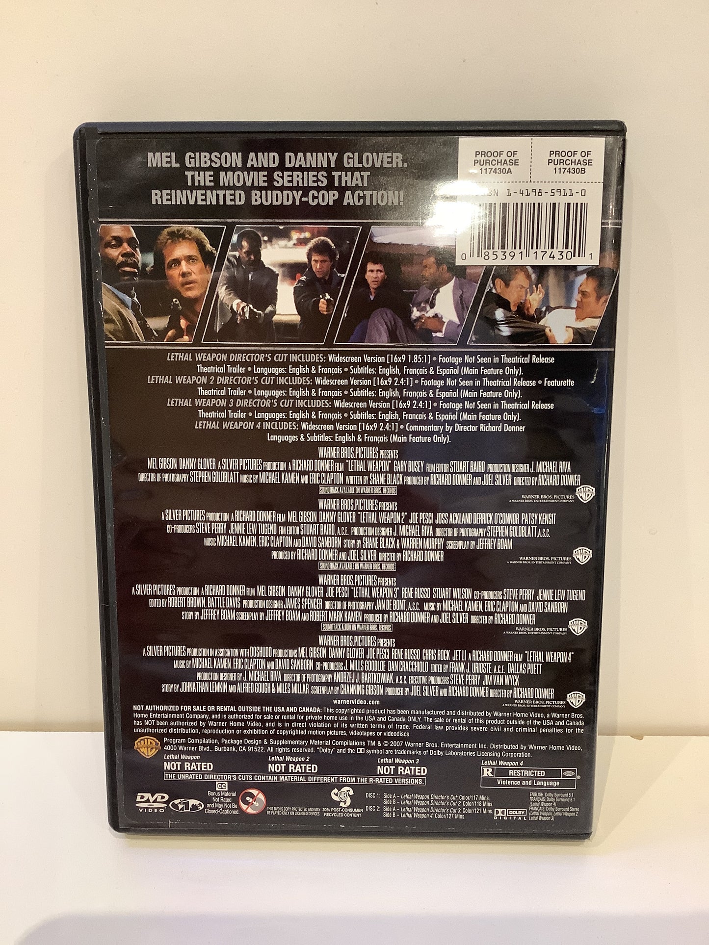 Lethal Weapon - 4 Film Favori - DVD