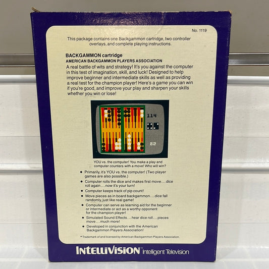 ABPA Backgammon - Intellivision