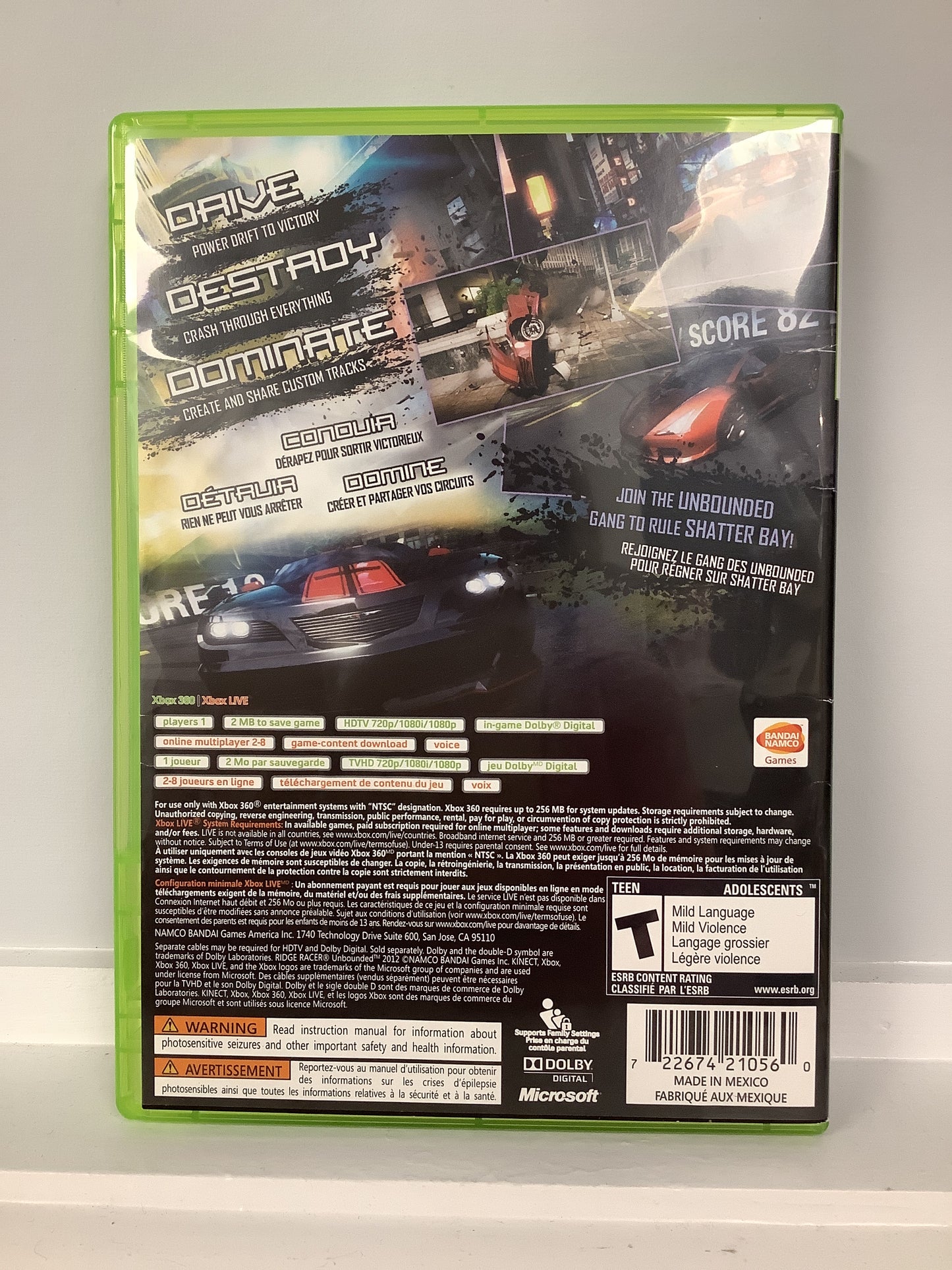 Ridge Racer Unbounded - Xbox 360