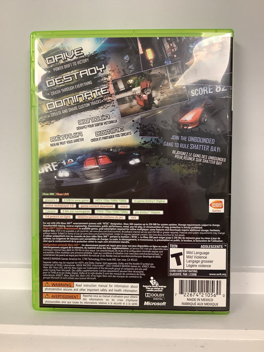 Ridge Racer Unbounded - Xbox 360
