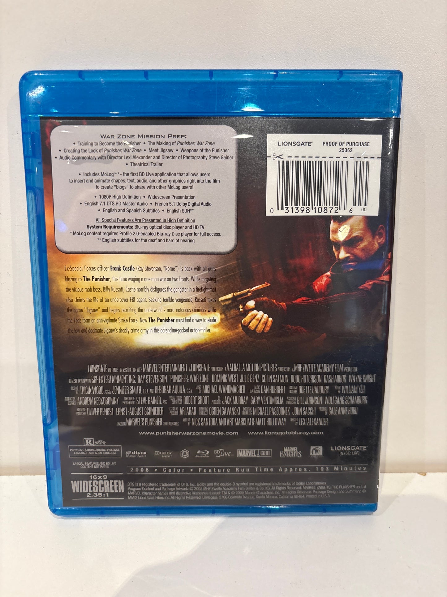 War Zone Punisher - Blu-Ray