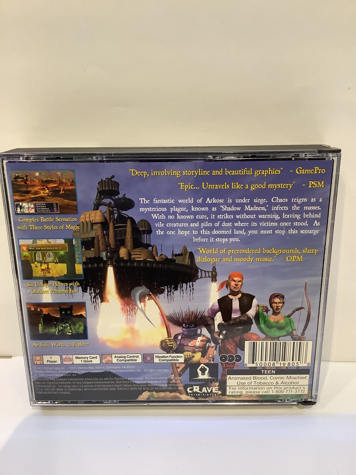 Shadow Madness - Playstation