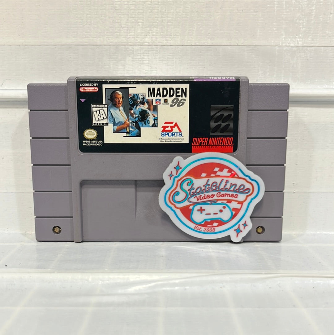 Madden 96 - Super Nintendo – Stateline Video Games Inc.