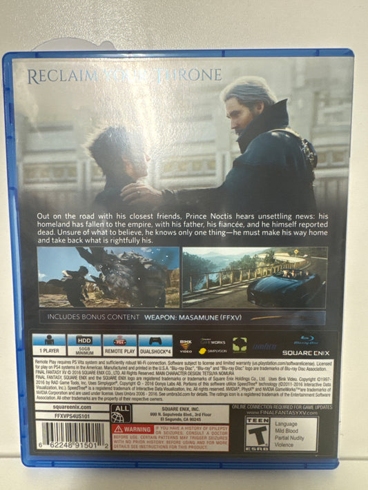 Final Fantasy XV - Playstation 4