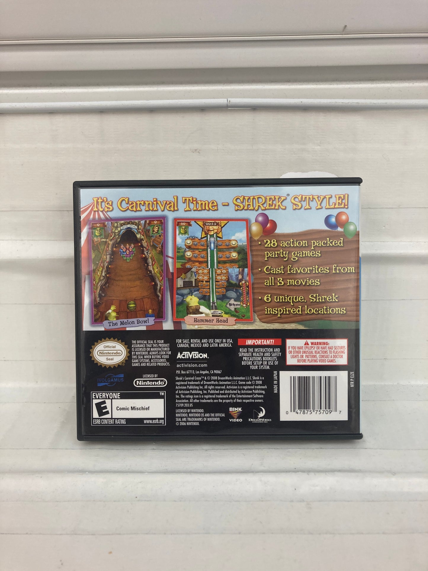 Shrek's Carnival Craze - Nintendo DS