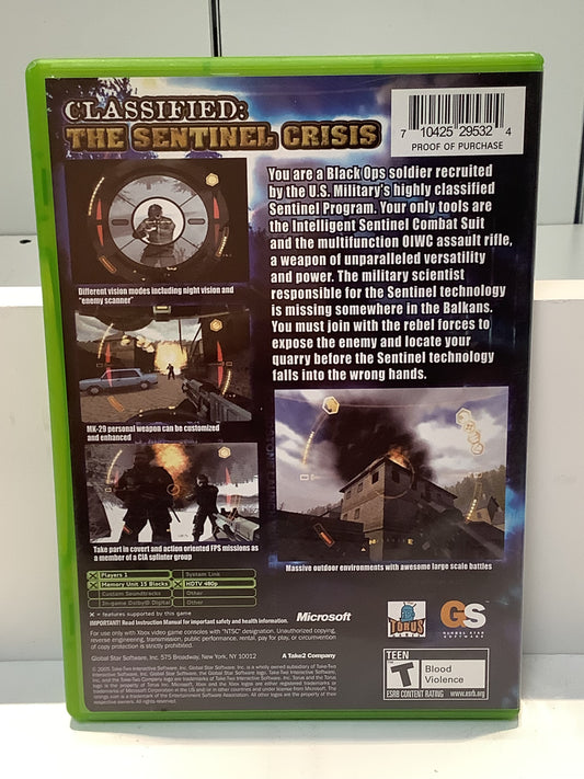 Classified The Sentinel Crisis - Xbox