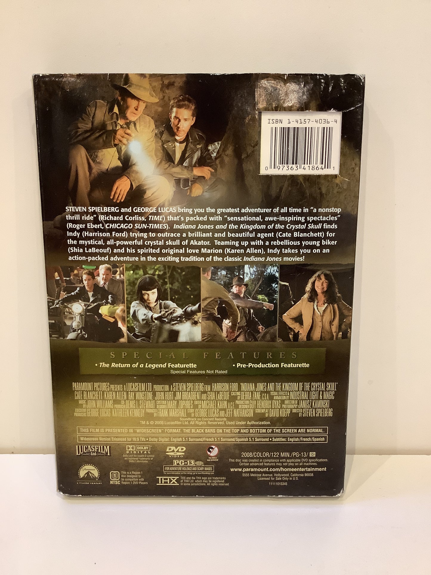 Indiana Jones and the Kingdom of the Crystal Skull - DVD