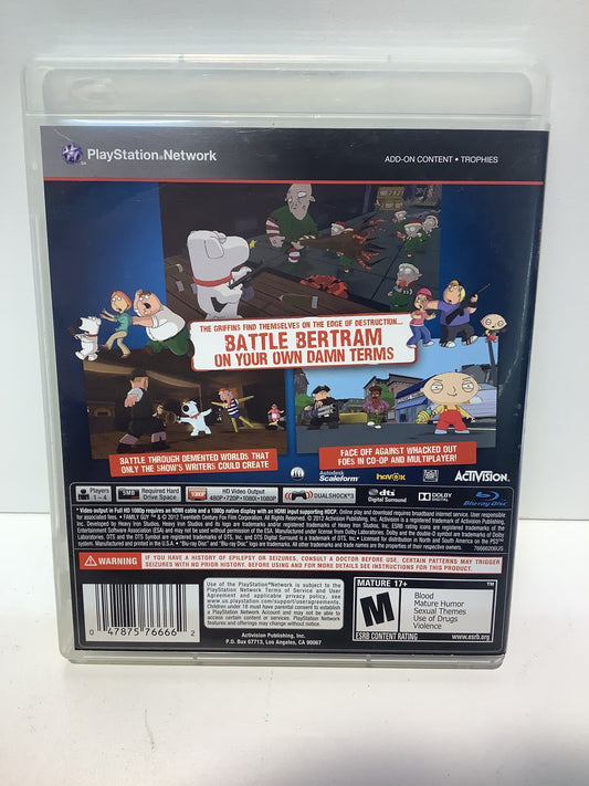 Family Guy: Back To The Multiverse - Playstation 3