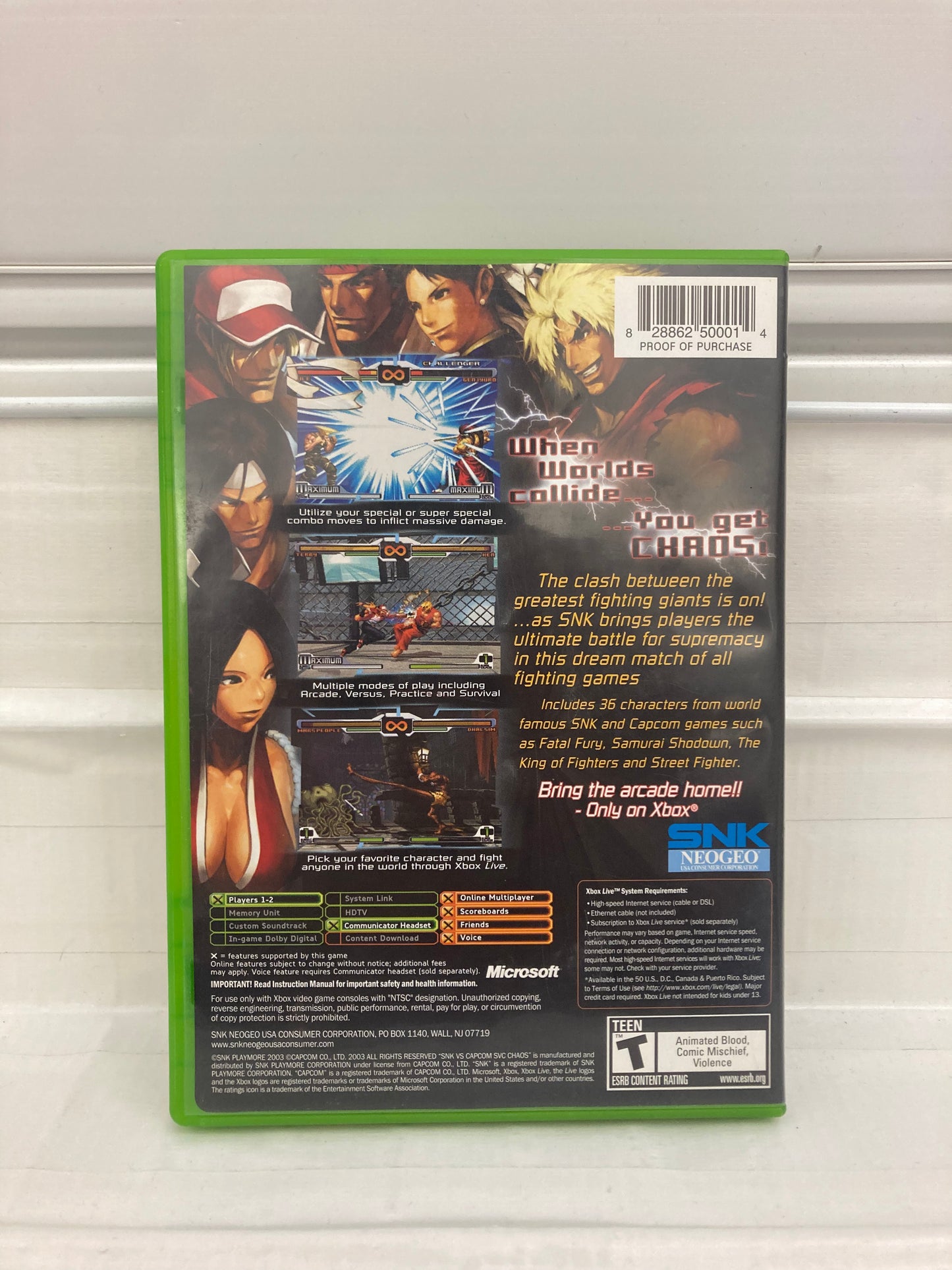 SNK Vs. Capcom: SVC Chaos - Xbox