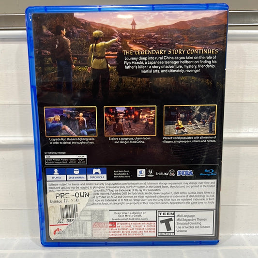 Shenmue III - Playstation 4