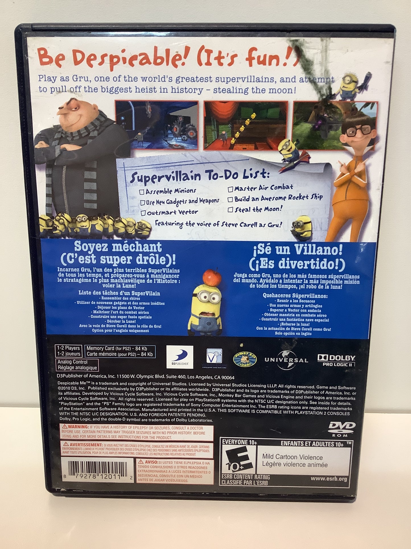 Despicable Me - Playstation 2