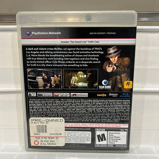 L.A. Noire - Playstation 3