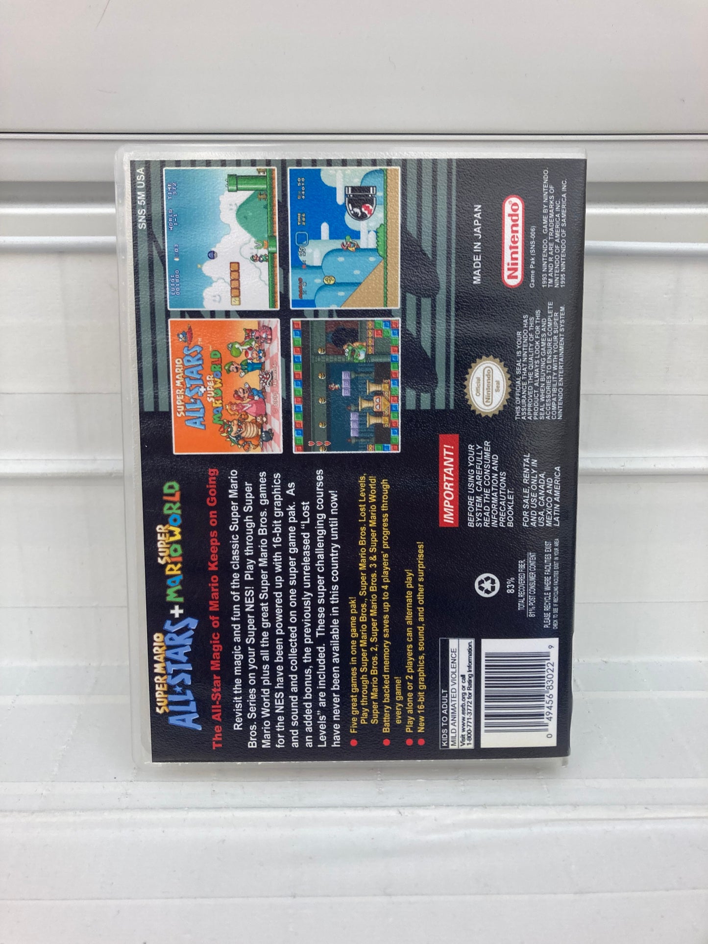 Super Mario All-stars and Super Mario World - Super Nintendo