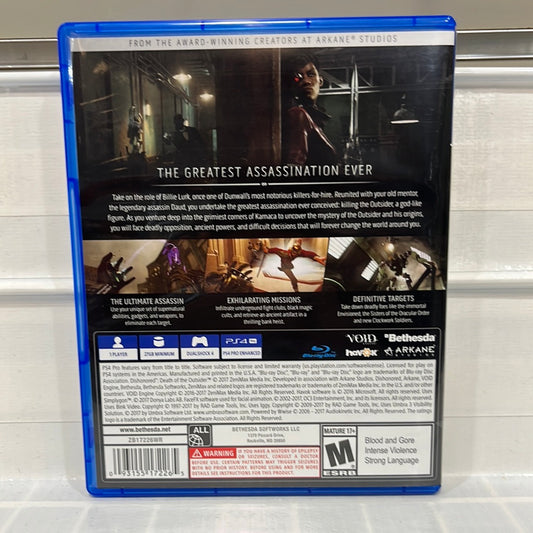 Dishonored: Death of the Outsider - Playstation 4