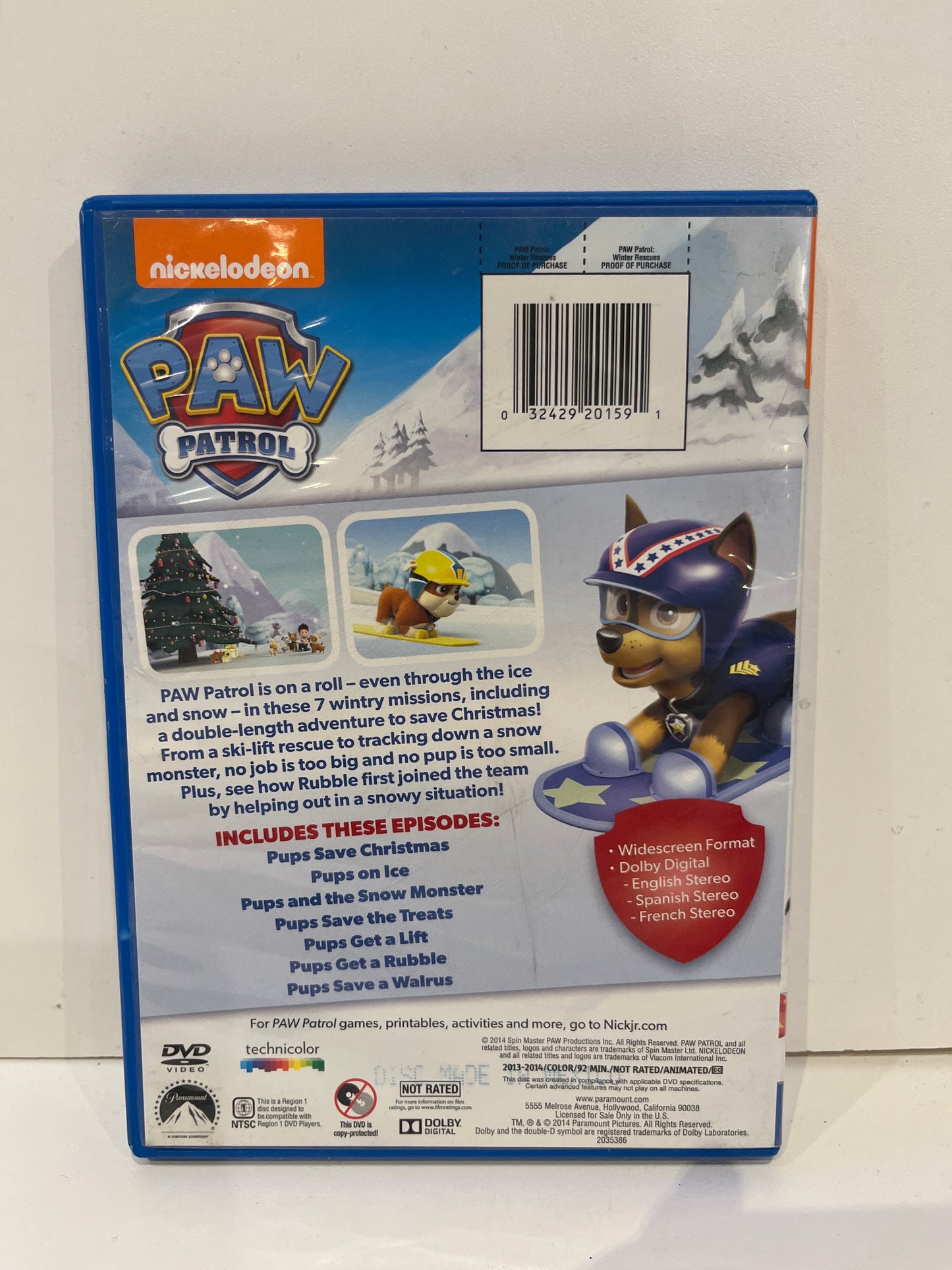 Paw Patrol: Winter Rescues - DVD