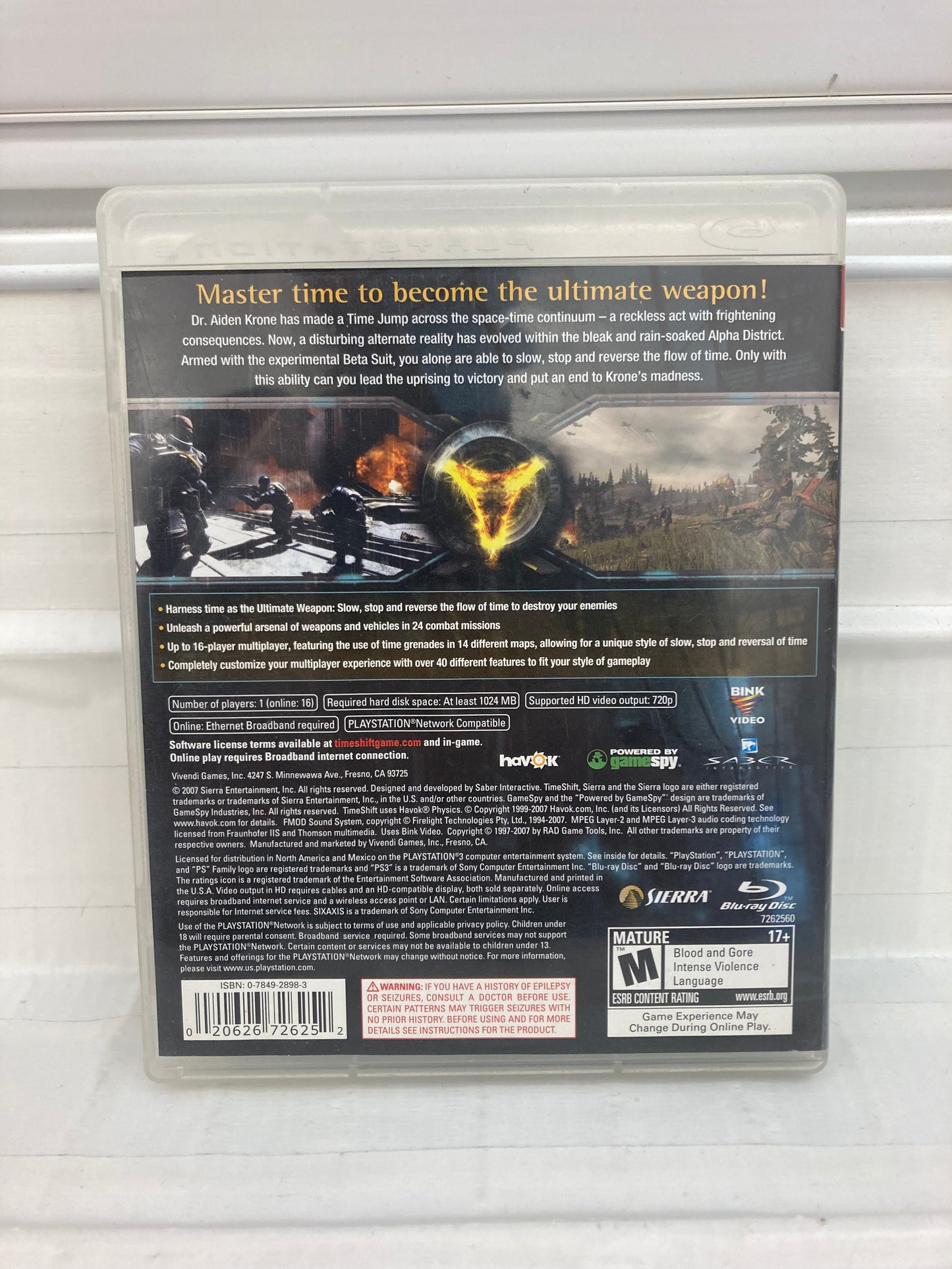 Timeshift - Playstation 3