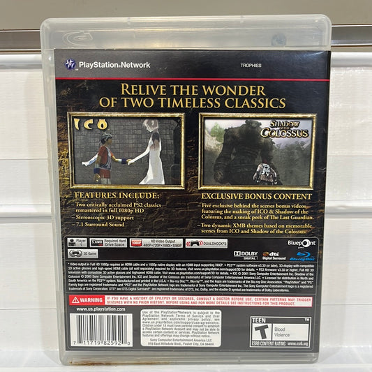 Ico & Shadow of the Colossus Collection - Playstation 3
