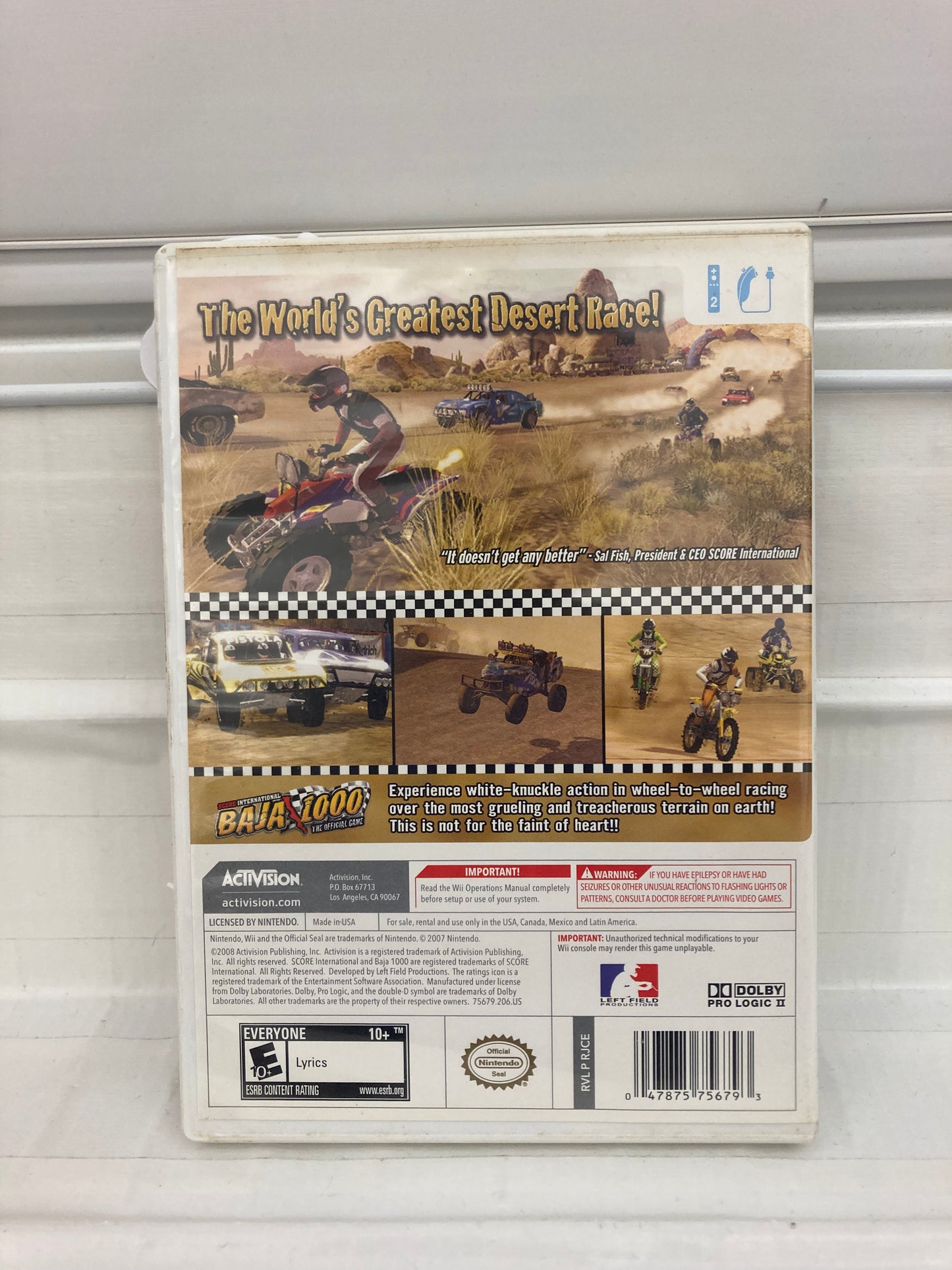 SCORE International Baja 1000 - Wii