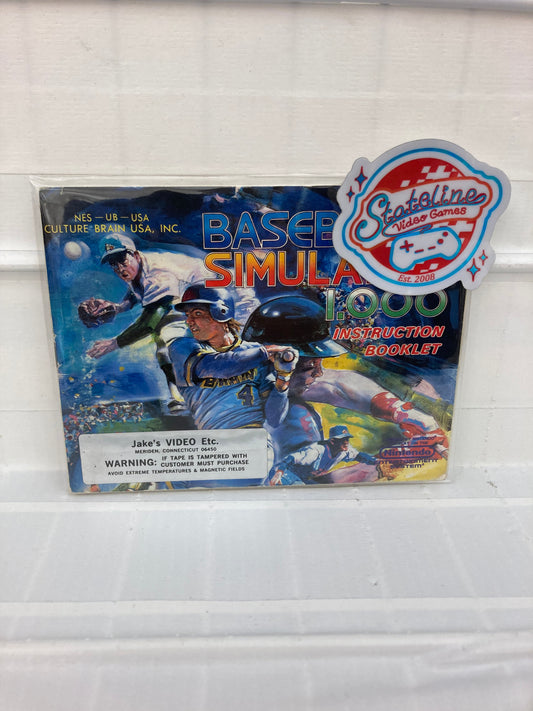 Baseball Simulator 1.000 - NES