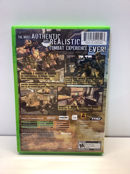 Full Spectrum Warrior Ten Hammers - Xbox