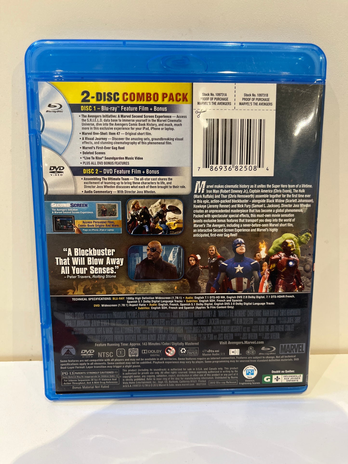 Marvel's The Avengers - Blu-Ray