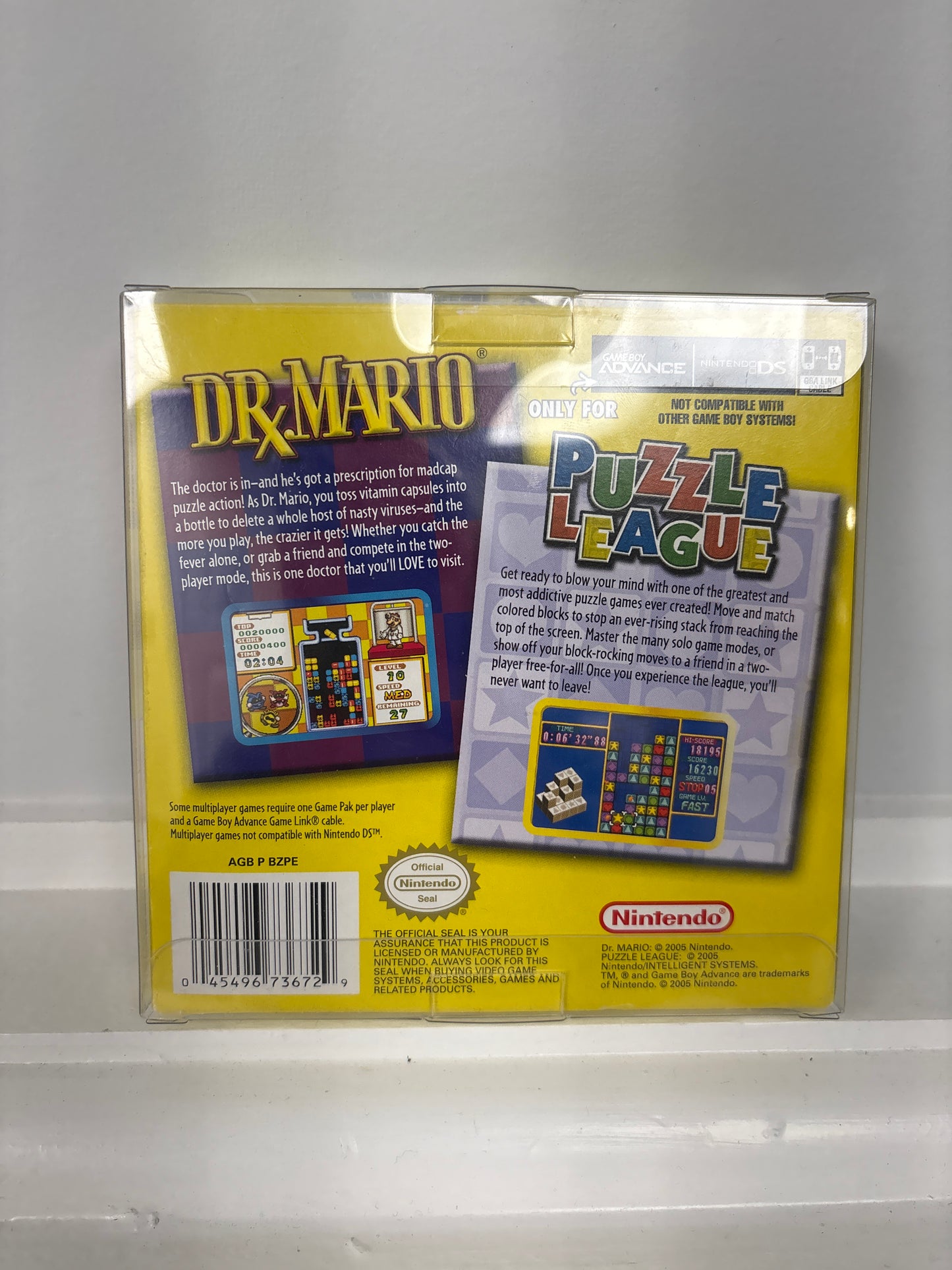 Dr. Mario / Puzzle League - GameBoy Advance