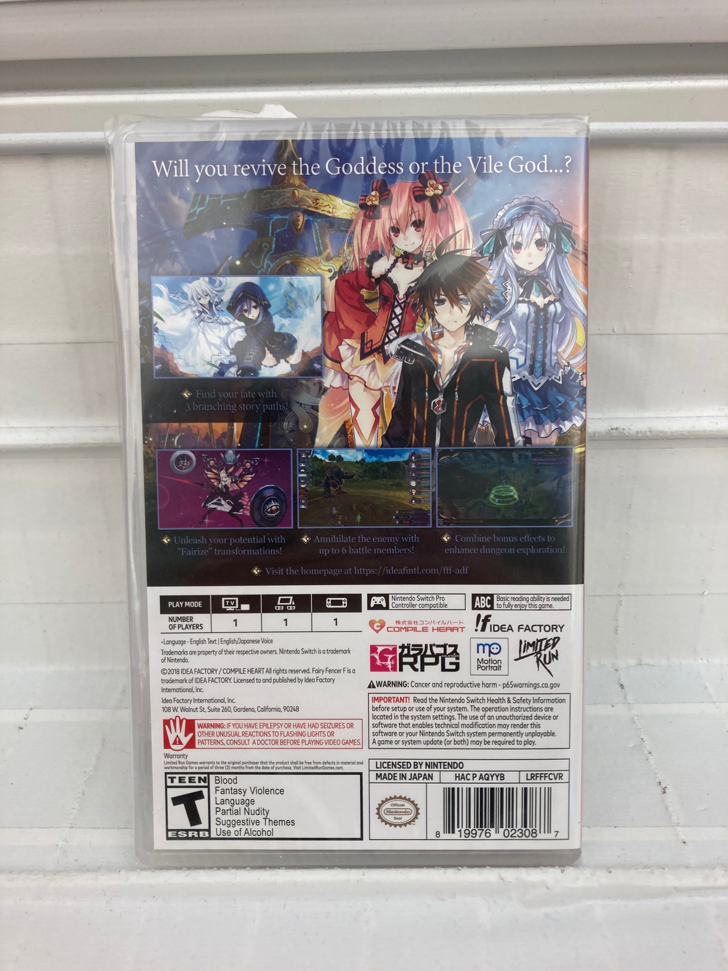 Fairy Fencer F: Advent Dark Force - Nintendo Switch