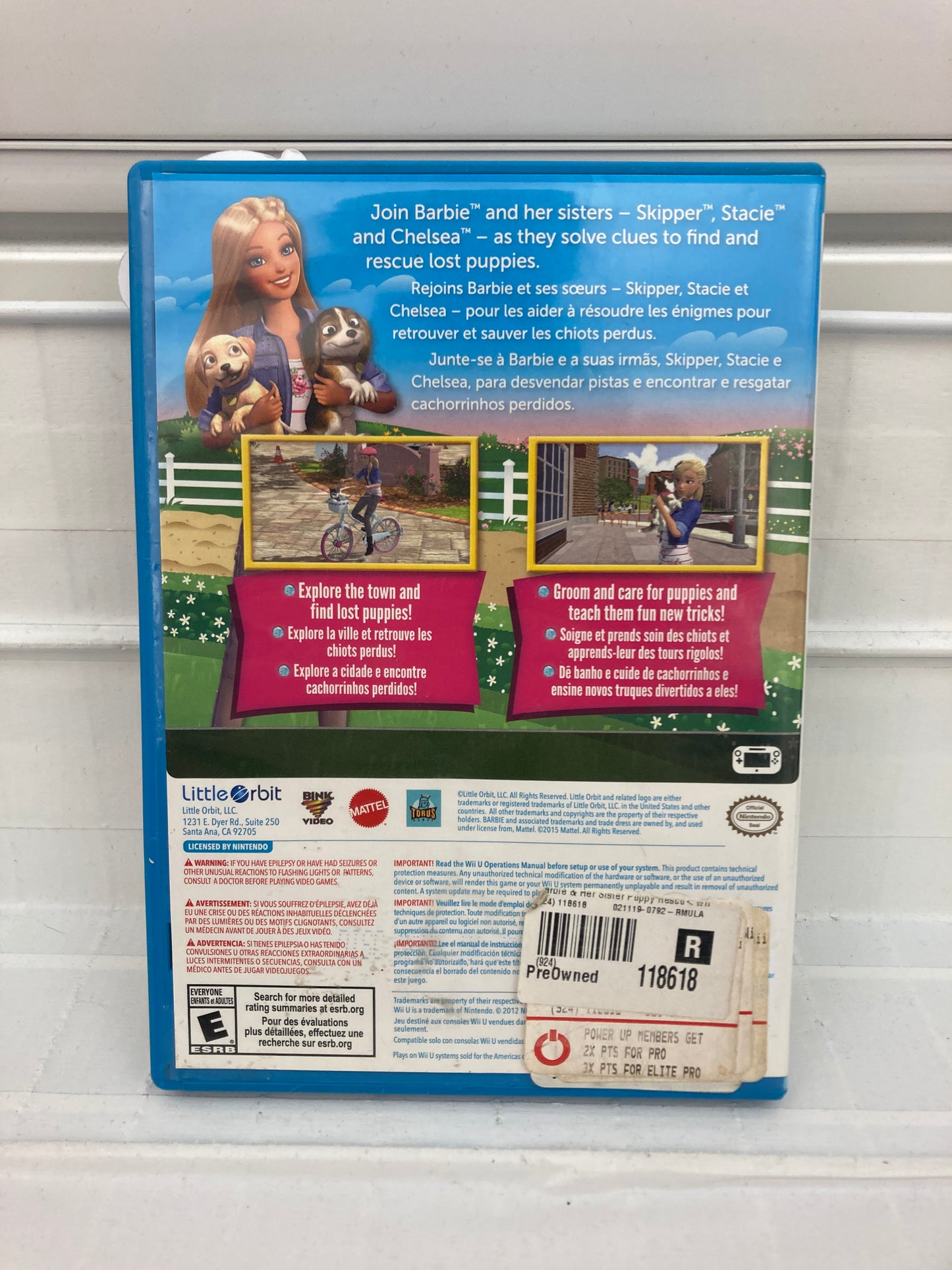 Barbie and Her Sisters: Puppy Rescue - Wii U
