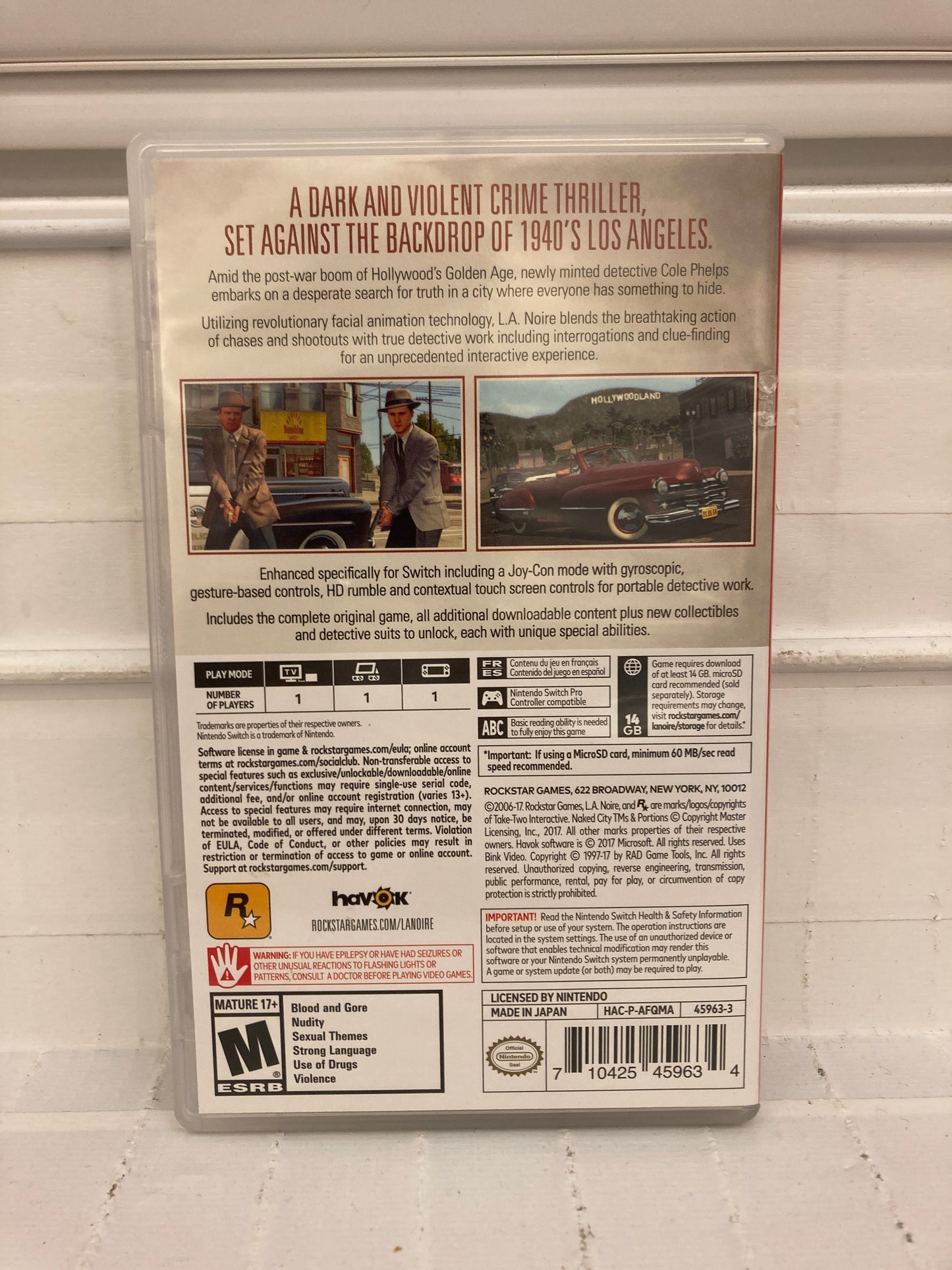 L.A. Noire - Nintendo Switch