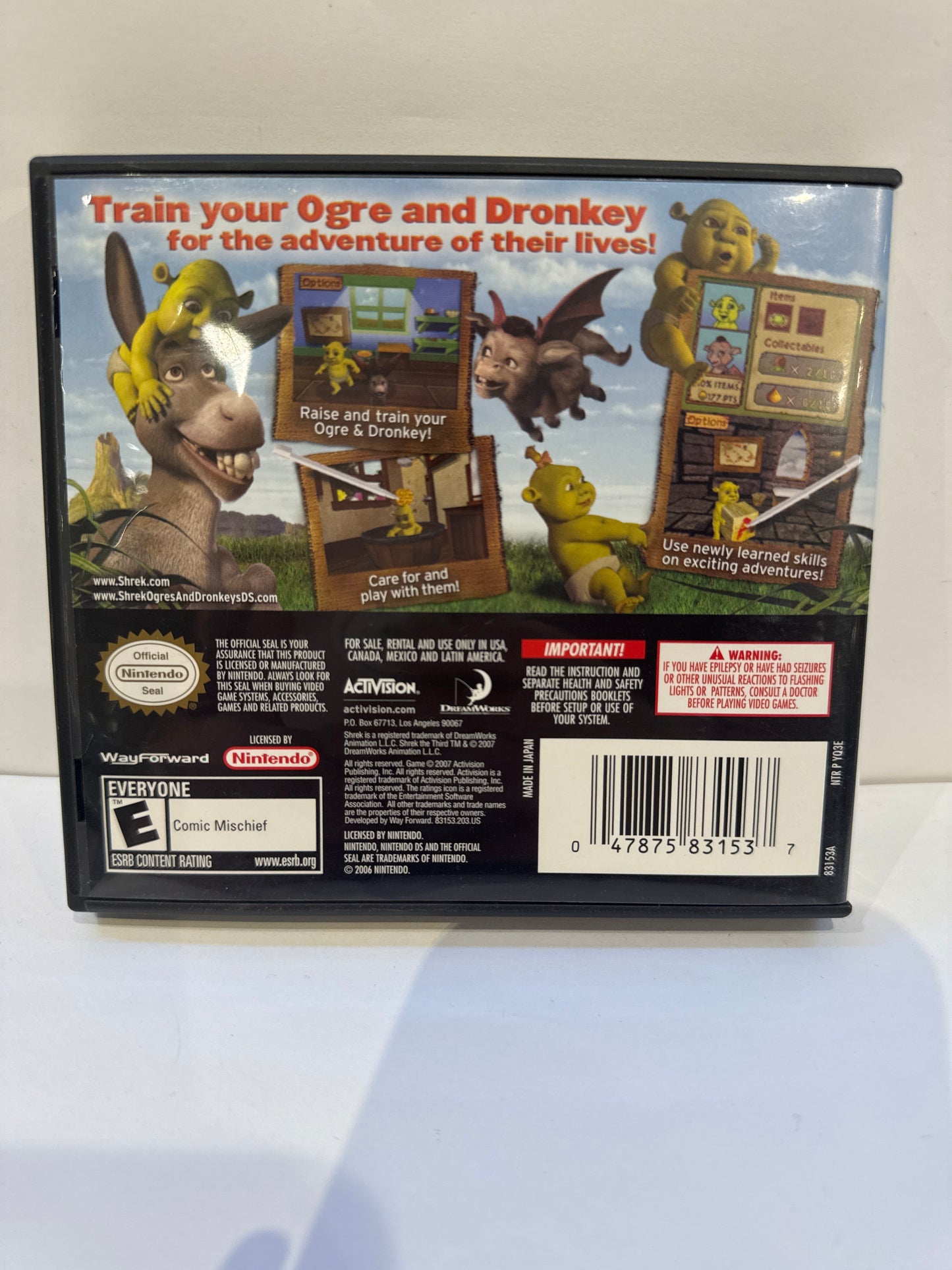 Shrek Ogres and Dronkeys - Nintendo DS