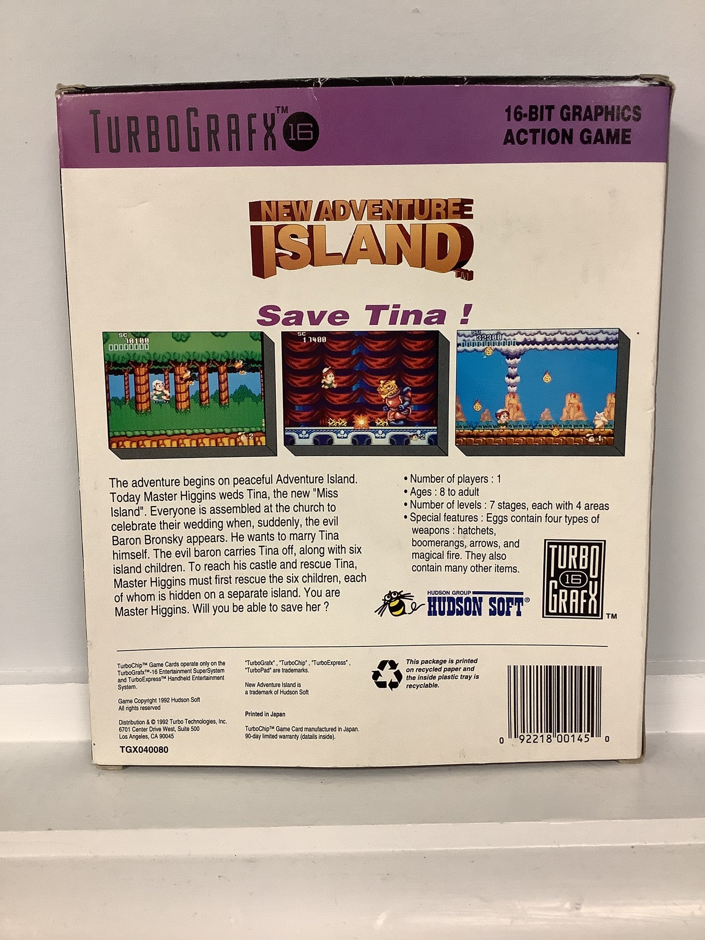 New Adventure Island - TurboGrafx-16