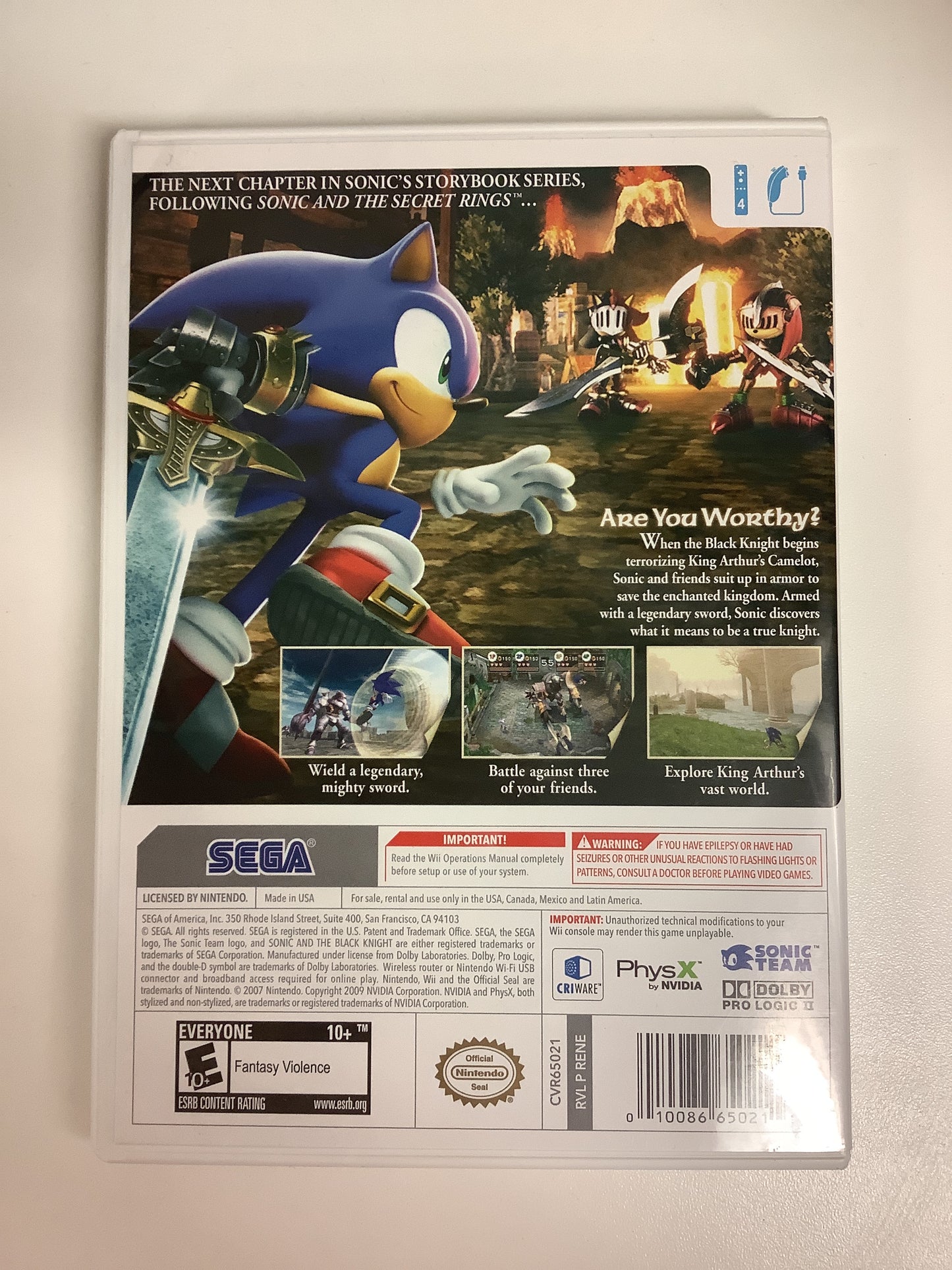 Sonic and the Black Knight - Wii