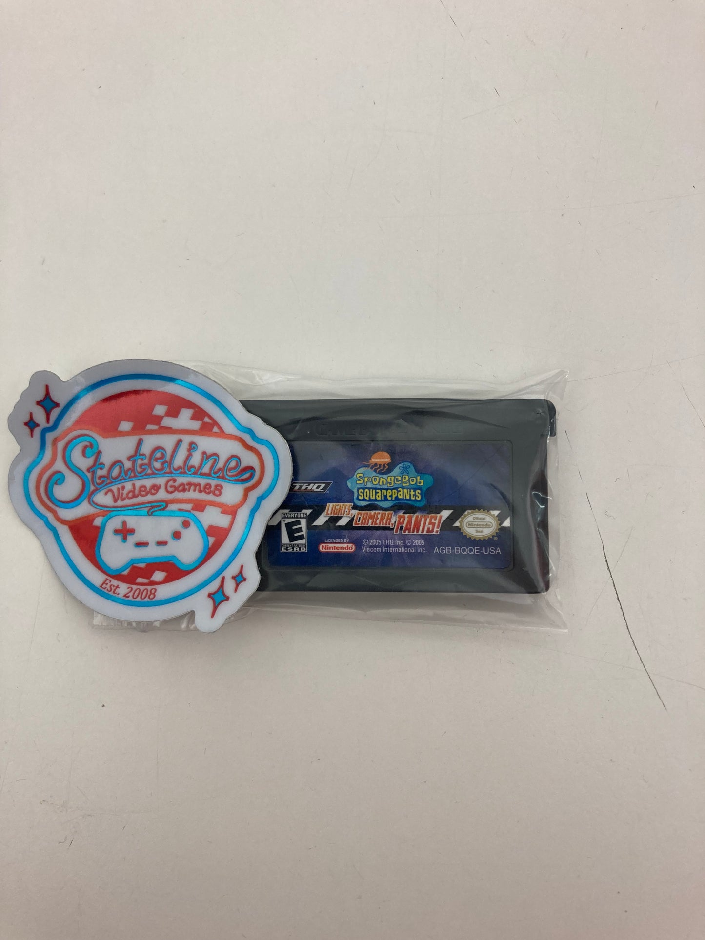 SpongeBob SquarePants Lights Camera Pants - GameBoy Advance