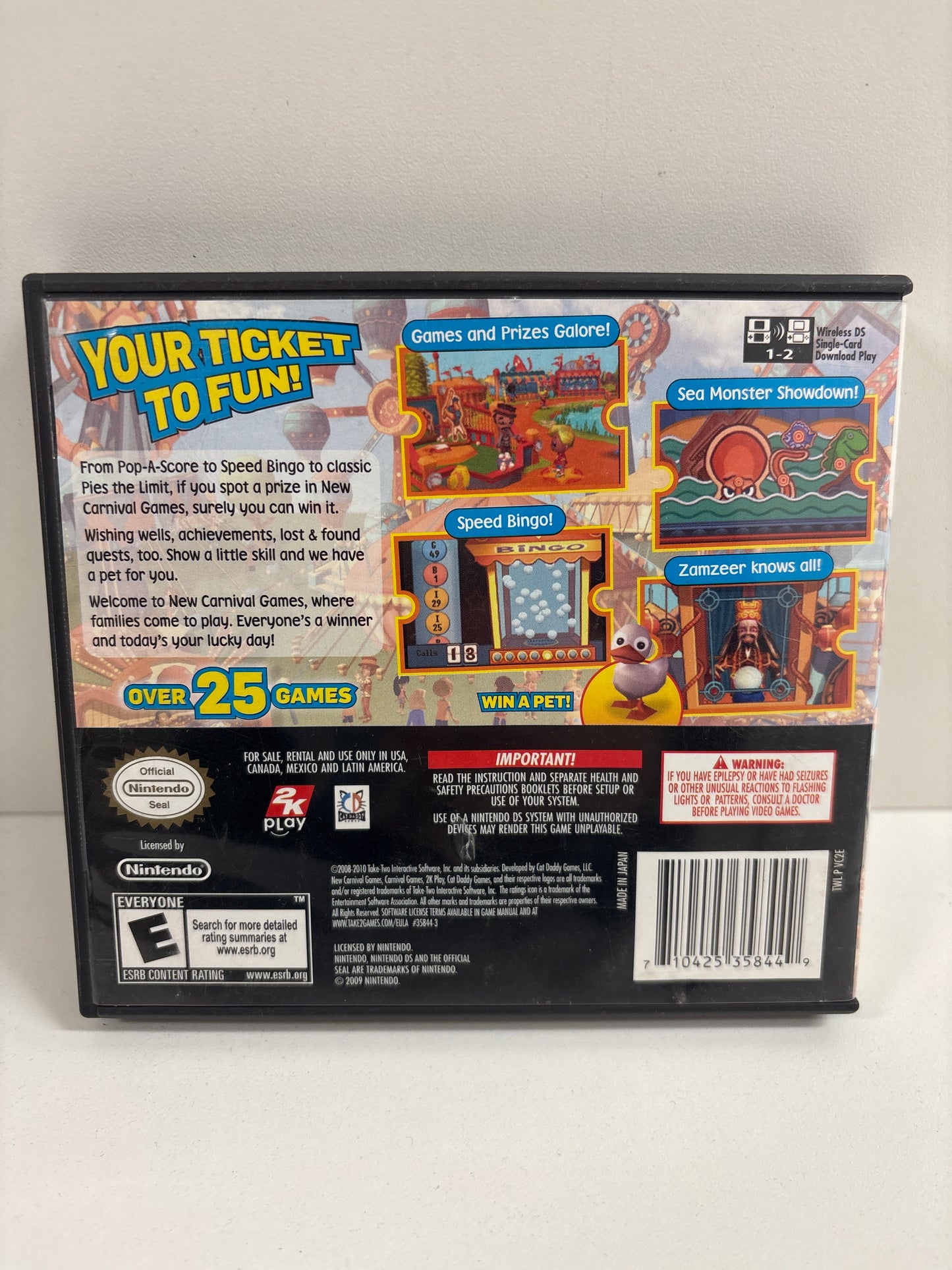 New Carnival Games - Nintendo DS