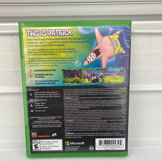 SpongeBob SquarePants: The Patrick Star Game - Xbox Series X