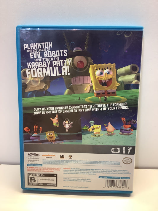 SpongeBob SquarePants: Plankton's Robotic Revenge - Wii U