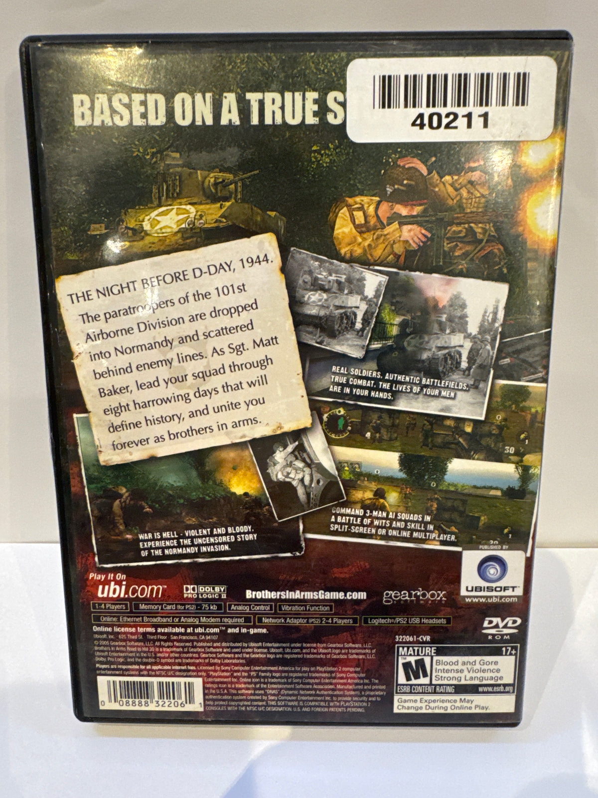 Brothers in Arms Road to Hill 30 - Playstation 2