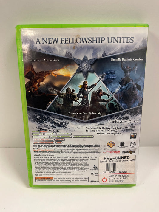 Lord Of The Rings: War In The North - Xbox 360