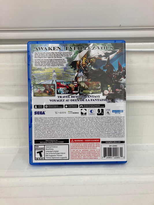 Metaphor: ReFantazio - Playstation 5