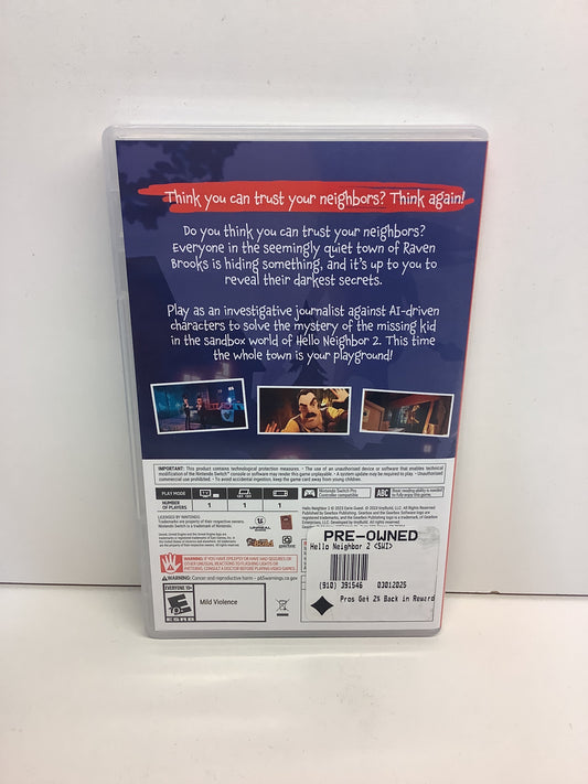 Hello Neighbor 2 - Nintendo Switch