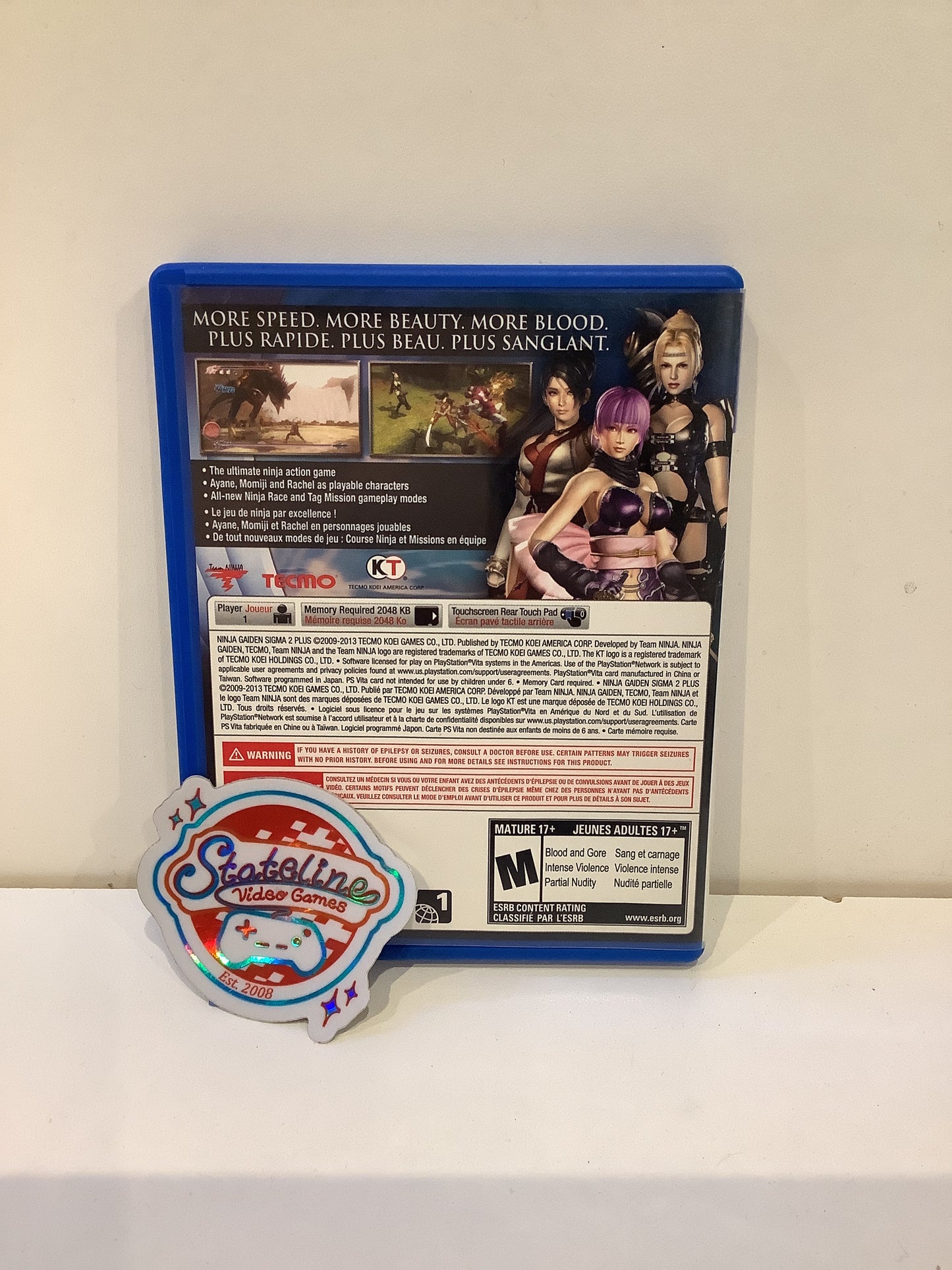 Ninja Gaiden Sigma 2 Plus - Playstation Vita